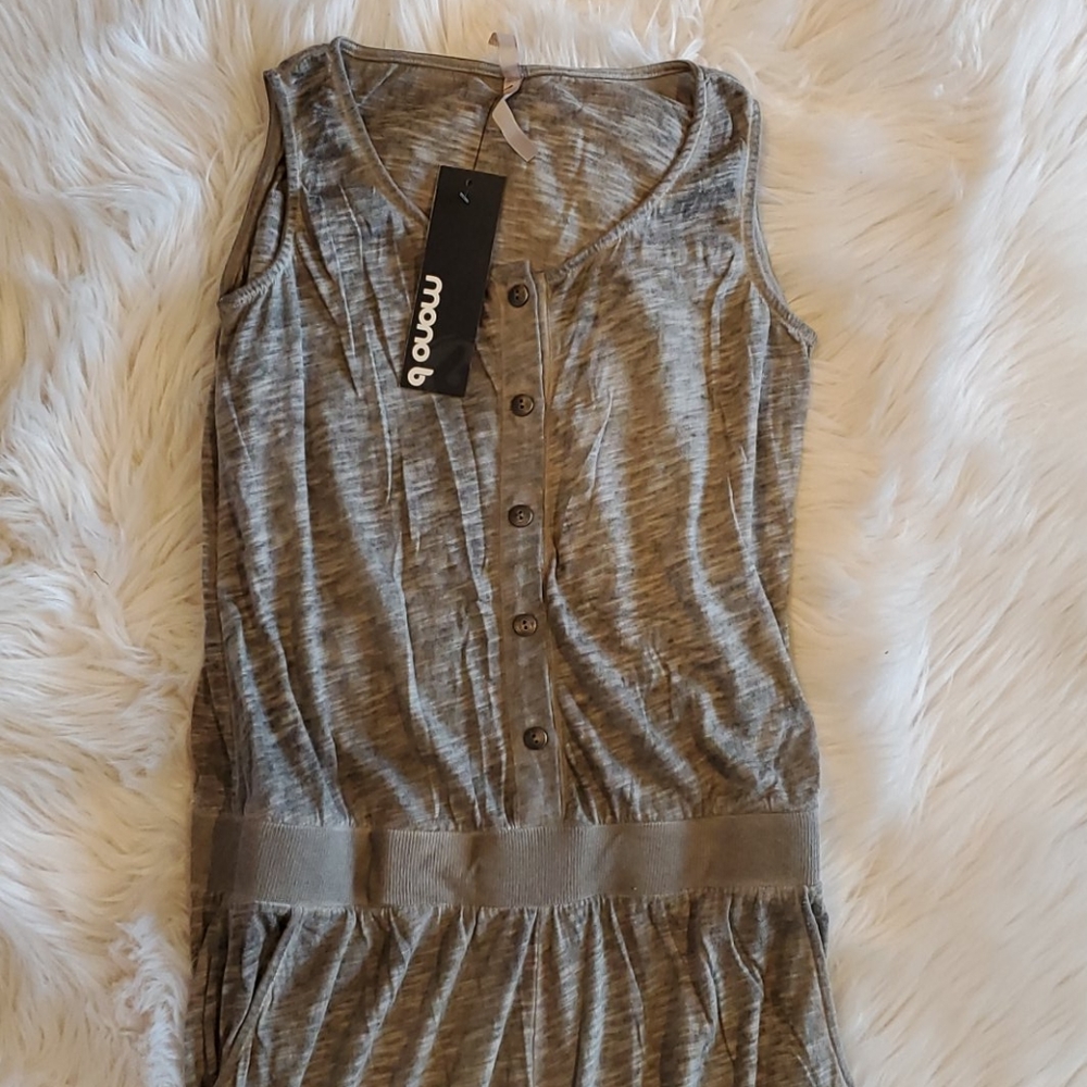 NEW Mono B Heather Lightweight Jumpsuit - Picture 2 of 7